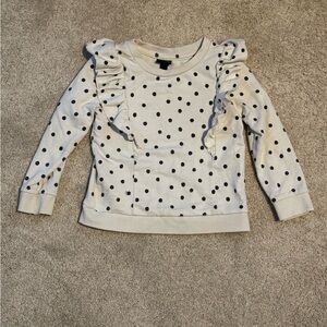 art class White and Black Polka Dot Sweatshirt